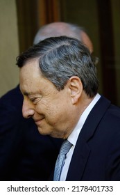 Portrait Of Mario Draghi, The Italian Government Premier.
Rome, Italy - July 2022