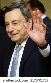 Portrait Of Mario Draghi, The Italian Government Premier.
Rome, Italy - July 2022