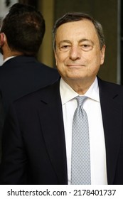 Portrait Of Mario Draghi, The Italian Government Premier.
Rome, Italy - July 2022