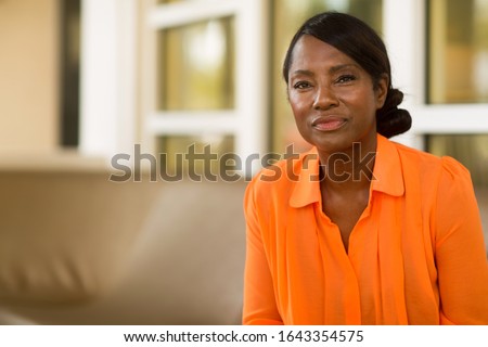 Portrait of a mature African American woman