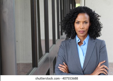 Portrait of a mature businesswoman taken outside