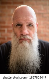 Portrait Of Mature Man With Long Gray Beard