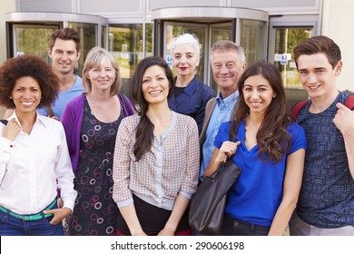Portrait Of Mature Students On Further Education Course - Shutterstock ID 290606198