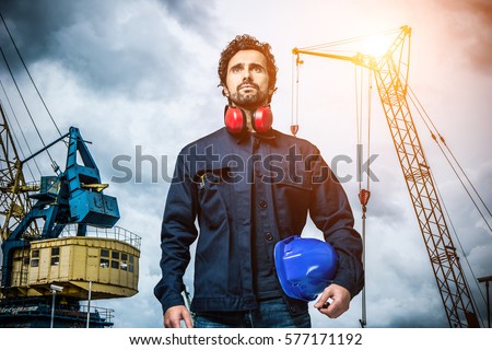 Portrait of a mechanical worker