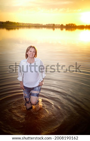 Similar – Foto Bild #A5# Sommer am See Wald