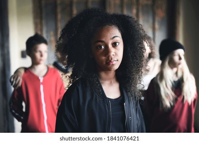 Teenage Girl With Black Hair