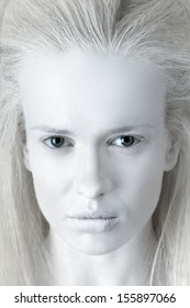 Portrait Of Mysterious Albino Woman