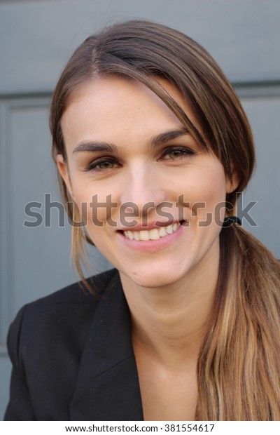 Portrait Naturally Beautiful Woman Her Mid Stock Photo Edit Now