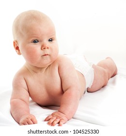 Similar Images Stock Photos Vectors Of Little Girl Sitting On The Bed Learn To Sit Shutterstock