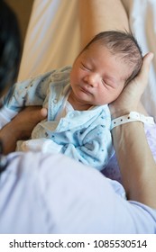 portrait of newborn in hospital