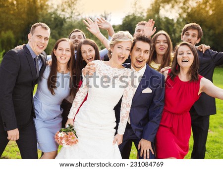 Image, Stock Photo A bride has fun Lifestyle