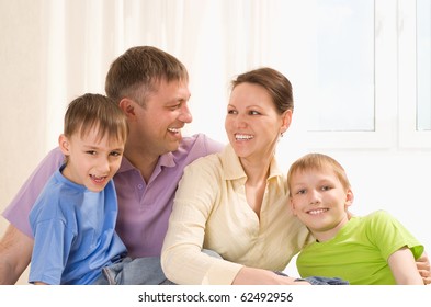 Portrait Nice Family On Carpet Stock Photo 62492956 | Shutterstock