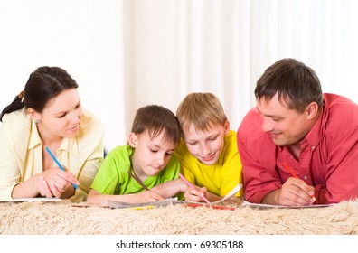 Portrait Family Playing On Carpet Stock Photo 53231143 | Shutterstock