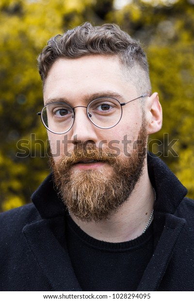 Portrait Nice Nordic Boy Blonde Beard Stock Photo Edit Now