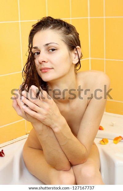Nude Girl In Bathroom