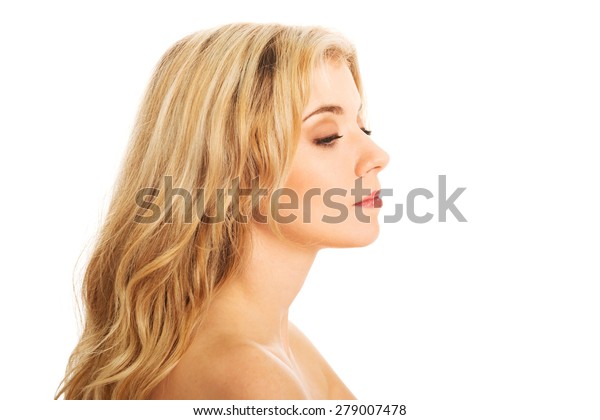 Portrait Nude Woman Closed Eyes Stock Photo Shutterstock