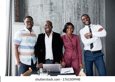 Portrait Of Office Staff That His Firm Fight Against Racism And Smile His Work In The Office.