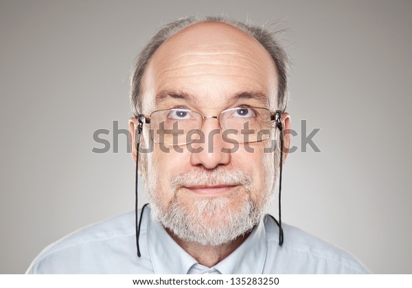 Portrait Old Man Grey Beard Man Stock Photo 135283250 Shutterstock