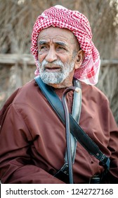 portrait  for old man  at Heritage Village Dubai, UAE, November 2012
