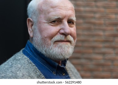 Portrait Old Senior Man Copy Space Stock Photo 562291480 