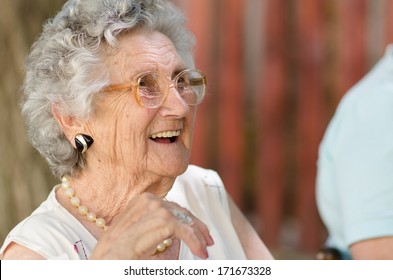 Portrait Of A Old Woman - Smiling