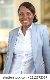 Portrait Of An Older Mature Woman Smiling.