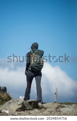 Foto Bild Irland, cliffs of moher, Frau, wandern