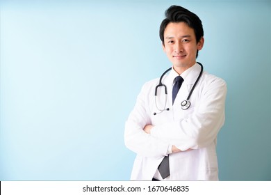 Portrait Of One Asian Male Doctor