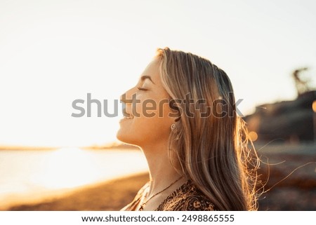 Similar – Image, Stock Photo this one moment Sand