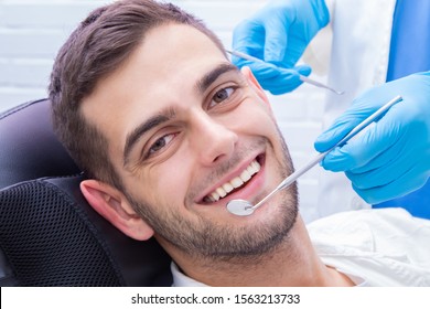 portrait of the patient in the dentist's office