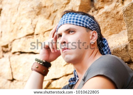 Similar – Image, Stock Photo urban boy, with black cap.