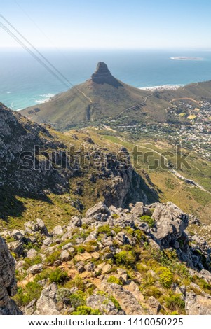 Similar – Image, Stock Photo Capo Testa Rock Ocean