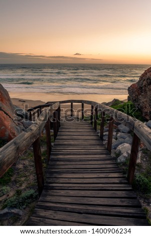 Similar – Image, Stock Photo western beach Calm