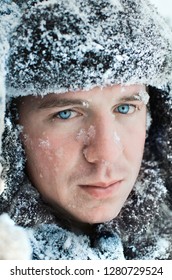 Portrait Of Polar Explorer Close-up