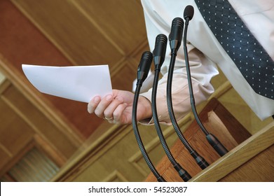 Portrait of a politician, political metaphors , political rally , politician at the debate, - Powered by Shutterstock