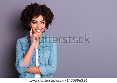 Similar – Image, Stock Photo Woman in cute black summer dress dancing in urban stairs