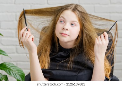 Pretty girl playing with her hair Images, Stock Photos & Vectors ...