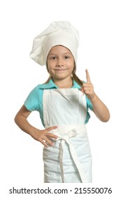 Portrait Pretty Little Girl Chef Uniform Stock Photo 215550076 ...