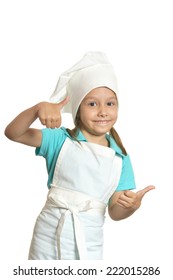 Portrait Little Girl Wearing Chef Uniform Stock Photo 1415023370 ...