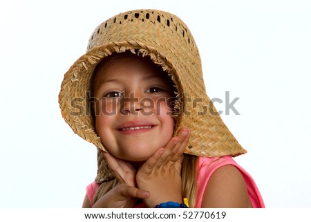 Similar – Happy girl with food on her mouth