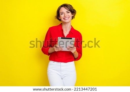 Similar – Image, Stock Photo Woman with a red coat behind a white column, heavily overexposed.