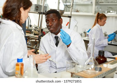 Portrait Proffesional Male Female Lab Technicians Stock Photo ...