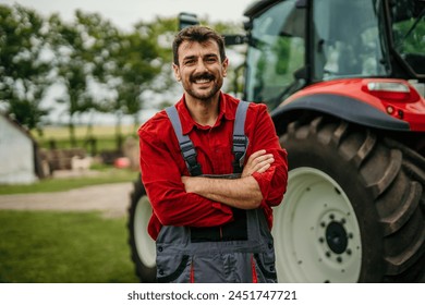 Portrait of a proud male agronomist in a working suit. Concept of job hiring - Powered by Shutterstock