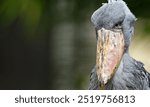 Portrait of the Rare Shoebill – A Prehistoric Bird 