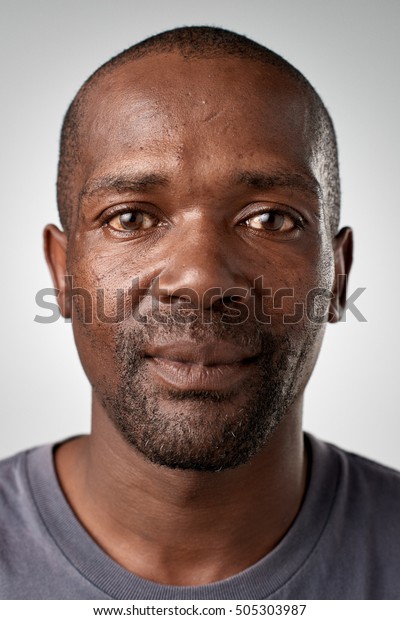 Portrait Of Real Black African Man With No Expression Id Or Passport Photo Full Collection Of 6931