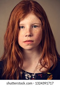 Portrait Red Headed Girl Stock Photo (Edit Now) 1324391717