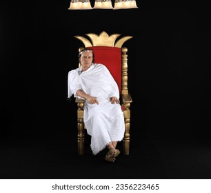 portrait of a roman emperor on a throne - Shutterstock ID 2356223465