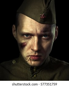 Portrait Of A Russian Soldier