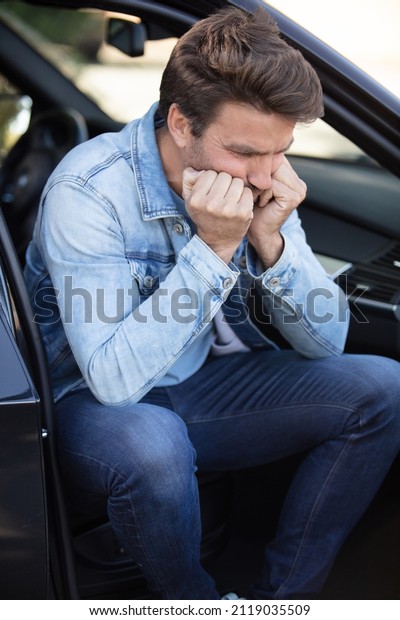 portrait of sad pensive man
driver