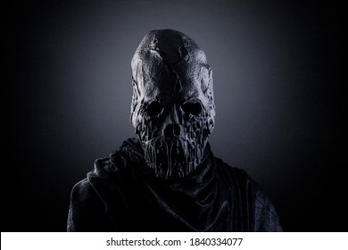 Portrait of a scary zombie in the dark - Shutterstock ID 1840334077